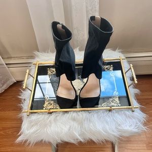 Charlotte Russe black heels negotiable on price!! If interested Make me an offer